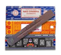 Kajal Agarbatti, Top 3 Goloka Satya Nag Champa avec différents parfums, bâtons d'encens Superhit, diverses variétés Populaires, avec Support, 16 g.