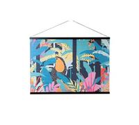 Kakemono Kiosque RIO 100 x 140 cm - - Décoré - Bois