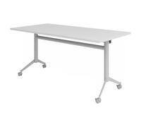 KALA 16 | Table pliante mobile | 160 cm | Argenté - Table de conférence Gris 160 x 80