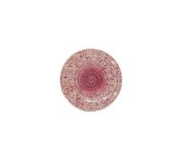 Kaladia Assiette à râper en céramique, pour le gingembre, le parmesan, etc., rose moucheté, diamètre : 12 cm, fabriquée à la main et peinte à la main, fabriquée en Espagne