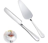 KALANKA-1 Ensemble de Serveur et Couteau Gateau de Mariage 23cm, Ensemble de Coupe de Gateau en Acier Inoxydable pour Mariage,Pelle a Gateau pour Mariages,Anniversaires et Fêtes
