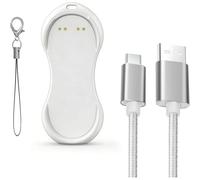 KALANKA-1 Pack Station de Charge USB-C Compatible avec L'enregistreur Vocal Plaud NotePin S AI, Chargeur Magn¿¿tique Portable, Adaptateur de Charge Type-C pour NotePin AI + 1 m Cable en Nylon - Blanc