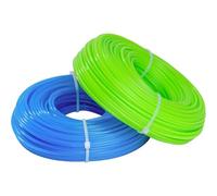 KALANKA-2 RouleauxFil de Coupe pour Debroussailleuse, 100 m/2,4 mm Fil en Nylon pour Coupe-Bordure, Fil de Nylon pour Débroussailleuse, Ligne de Coupes Bordures électriques(Vert, Bleu, 50 m x 2 Pcs)
