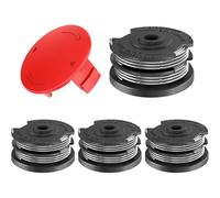 KALANKA-4 Bobine Fil Coupe Bordure Compatible avec F016800351,Convient pour Bosch Art 24/27/30/24+/27+/30+/30-36 LI,AdvancedGrassCut36,Ø1,65mm-6,1m,avec Capuchon 1600A00X61(4 Bobine+1 Couvercle)
