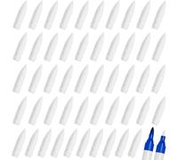 Kalanka-50pcs Embouts De Rechange Pour Feutre Acrylique, Pointe Fine En Nylon Douce, Embouts De Pinceau Rechargeables Pour Marqueur Peinture Acrylique, Dessin, Art Diy