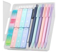 Kalanka-6 Porte Mines Pastel 0.5mm & 0.7&0.9mm, Criterium Dessin Crayons Avec 360 Mines Hb, 3 Gommes Et 9 Recharges Gomme, Pour Le Dessin, Les Croquis