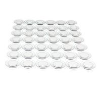 Kalanka-Aimant Frigo Aimant Puissant, 42pcs Aimants Tableau Magnétique Magnet Frigo,Mini Petit Aimant Tableau Blanc Aiment Decoratif Aimant Rond Transparent,Pour Réfrigérateur,L'école,Bureau (Blanche