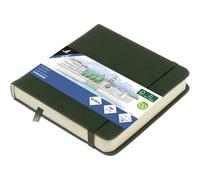 Kalanka-Art Carnet De Croquis 12 X 12 Cm Forest Green Pu Couverture Rigide 80 Feuilles 140 G Papier Crème Avec Élastique Et Bande Élastique