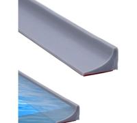 Kalanka-Barrière De Douche Pliable En Silicone, 200cm Bande D'étanchéité Autocollante Anti-Débordement Pour Baignoire Évier Cuisine Protection Imperméable Facile À Installer Durable Et Résistante À L