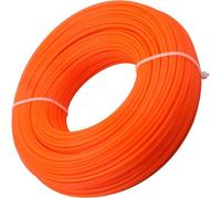 KALANKA-Bobine de Fil Nylon Rond pour Coupe-bordure, Fil de Coupe de Remplacement Ligne de Trimmer Universal pour débroussailleuse 2,4mm x 100m, Orange
