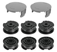 KALANKA-Bobine Fil Coupe Bordure pour Bosch EasyGrassCut Rotofil, 6 Bobines et 2 Couvercles, Fil Débroussailleuse