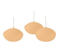 KALANKA-Bougies flottantes diamètre 4,5 cm hauteur 2,7 cm - 20 pièces - Couleur pêche -