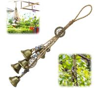 KALANKA-Carillon éolien de sorcière de jardin - Carillon éolien en métal - Cloche de bénédiction pour l'intérieur et l'extérieur - Pour véranda, jardin, fenêtre, terrasse et
