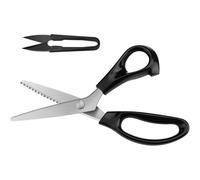 Kalanka-Ciseaux À Denteler, Ciseaux Cranteurs De Couture Pour Tissu Qualité Professionnelle 23cm, Negru