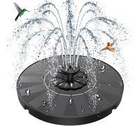 Kalanka-Fontaine Solaire Extérieur, 2026 Nouveau Flottante Pompe Bassin Solaire Avec 8 Buses & 4 Tiges Fixes Pour Bain D'oiseaux, Étang, Piscine, Patio, Jardin Fontaine, Décoration De Jardin (Noir)