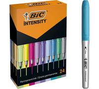Kalanka-Intensity Fine Et Intensity Fine Metallic Marqueurs Permanents Pointe Fine - Couleurs Assorties, Boîte De 24