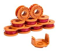 KALANKA-Ligne de bobines de Rechange pour Coupe-Bordures WG163 WG155 WG180 Compatible avec Worx WA0010, Bouchon d'alimentation Automatique Weed Eater String, Ligne de Coupe-Bordure sans Fil