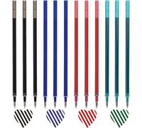 Kalanka-Lot De 12 Recharges De Stylo Gel Effaçables Compatibles Avec Legami ¿ Encre Thermosensible 0,7 Mm 13cm¿ 3 Noires, 3 Bleues, 3 Rouges, 3 Vertes ¿ Recharges De Stylo Gel Pour Bureau, École Et D