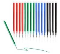 Kalanka-Lot De 16 Eecharges Effaçables Pour Stylos Pilot Frixion Ball, 0,7 Mm Recharges De Rechange Effaçables Pointe Moyenne Stylo Gel Effaçable Pour Pilot Frixion Ball Clicker Eberhard Faber (4 Cou