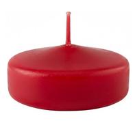 KALANKA-Lot de 28 bougies flottantes ¿ Diamètre 5 cm ¿ 5,5 heures de durée ¿ Couleur rouge ¿