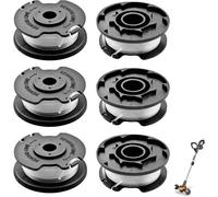 KALANKA-Lot de 6 Bobine Fil pour Einhell GE-CT 18/28 Li, Bobine Rechange Débroussailleuse pour Einhell GE-CT 18/28 Li TC, Fil Coupe en Nylon 4,9m Long Diamètre 1,6mm, Coupe Rapide Flexible Installati
