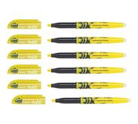 Kalanka-Lot De 6 Surligneurs Effaçable Frixion Light 3,8 Mm Jaune