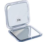 Kalanka-Mirrorvana Miroir Grossissant 10x Pour Sac À Main, Petit Miroir Pliable De Poche Idéal Pour Voyage Et Maquillage (Argenté)