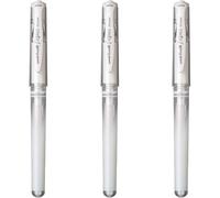 Kalanka-Mitsubishi Pencil - 3 Stylos Rollers Encre Gel - Uni-Ball Signo Broad Blanc - Pointe 1 Mm - Écriture Large - Roller Créatif Pour Carterie Et Loisirs Créatifs