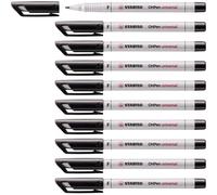 Kalanka-Ohpen - Marqueur - Lot X 10 Stylos Marqueurs - Noir (Encre Non-Permanente/Pointe Fine 0,7mm)