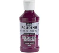 KALANKA-Pébéo Pouring Expériences-Peinture Acrylique Pré-mélangée Prête à l'emploi-Idéal pour Fluid Art, Magenta foncé, 118 ml
