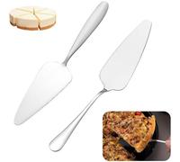 KALANKA-Pelle a Tarte,2 PCS Ensemble de Pelle à Tarte et Couteau à Gâteau Pelle à Gâteau en Acier Inoxydable Serveur de Gâteau Idéal Mariages Anniversaires Restaurants et Cuisine Quotidienne