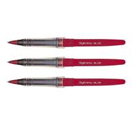 Kalanka-Pentel Lot De 3 Recharges Pour Feutre Plume Mlj20 Rouge