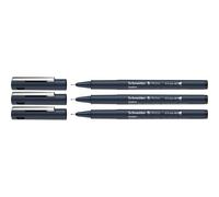 Kalanka-Pictus Fineliner (Épaisseur De Trait 0,3 Mm, 0,5 Mm, Et 0,7 Mm) Noir, Étui De 3 Pièces
