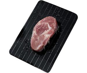 KALANKA-Plateau de décongélation Rapide, Plateaux de décongélation pour décongeler des Aliments surgelés, pour Une décongélation Rapide pour Les Fruits et Les viandes (29.5 x 21 x 0.2cm)