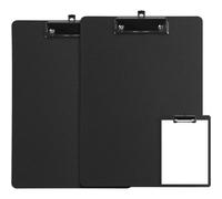 Kalanka-Porte Bloc A4 Avec Pince, 2 Pièces Plastique Dur Porte Documents, Noir Planchettes À Pince Et Porte-Formulaires, Clipboard A4 Avec Des Crochets Rétractables, Pour Écoles, Hôpitaux Et Bureaux