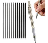 Kalanka-Porte-Mine 2 Mm Métal, Avec 12 Mines 2b De Rechange Et Taille-Crayon Intégré, Design Ergonomique Et Confortable, Idéal Pour Les Artistes, Enseignants Et Étudiants, Usage Professionnel Et Créa