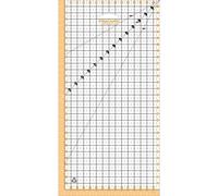 Kalanka-Règle À Patchwork, 15 X 30 Cm, Surlargeur De Couture De 1 Cm, Lignes De Quadrillage D'un Demi-Centimètre Interrompues, Lignes D'angle, Plastique Pet, 1066361