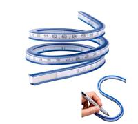 Kalanka-Regle Couture 60 Cm Règle De Decoupe Besoin De Tailleur Cintrable Clairement Flexible Ruler Pliable Gabarit À Courbes Métrique Règle De Courbe Pour La Couture Conception De Vêtements Outil De