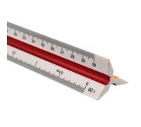 KALANKA-Règle en plastique graduée triangulaire, règle d'échelle de 30 cm, échelle triangulaire, échelles métriques 1:20 1:25 1:50 1:75 1:100 1:125