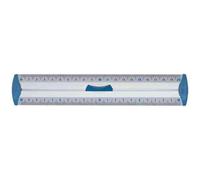 Kalanka-Règle Plate Double Décimètre Aluminium Protect System 20 Cm Avec Poignée