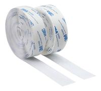 Kalanka-Ruban Autocollant Auto-Adhésif À Crochets Et Boucles, Fait De 3m 9448a Ruban, Montage À Crochets De Fixation Pour Voiture Scolaire Et Bureau À Domicile, 2,5cm * 3m (2 Rouleau) (Blanc)