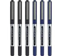 Kalanka-Uni-Ball Eye Micro Ub-150 Gel Ink Pen - 0.5 Mm - Pack Of 6-3 X Black, 3 X Blue