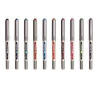Kalanka-Uni-Ball - Uni Mitsubishi Pencil - 10 Stylos Uni-Ball Eye Fine Ub-157 - Stylos Rollers Encre Liquide - Pointe 0,7 Mm - Écriture Medium - Assortiment De 8 Couleurs Différentes