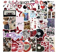KALANKA-Y2K Lot de 50 autocollants mignons pour filles, ordinateur portable, guitare, valise, voiture et plus, autocollants imperméables en vinyle pour décoration Kawaii