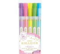 Kalanka-Zebra Surligneurs À Paillettes 51210 Kirarich - Lot De 5