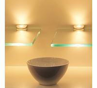 kalb - 900mm Étagère en Verre LED Panneau Mural Tablette Suspendue étagère Murale éclairée