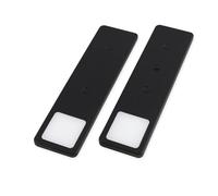 kalb | Lampe LED sous-meuble Solid2, set noir, interrupteur mécanique, 3 W (noir, jeu de 2, blanc chaud)