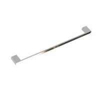 kalb Lenn Porte-serviettes extra long en aluminium (80 cm) pour mur, double fixation, salle de bain et lavabo, noir ou chromé, chromé
