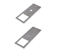 kalb | Luminaires d'agencement LED acier inoxydable brossé 5W- lampe de cuisine très plate avec fonction de variation tactile spot encastrable, set de 2 pièces blanc neutre
