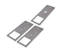 kalb | Luminaires d'agencement LED acier inoxydable brossé 5W- lampe de cuisine très plate avec fonction de variation tactile spot encastrable, set de 3 pièces blanc chaud